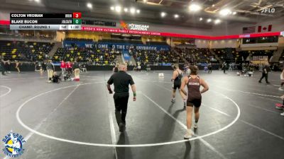 150 lbs Champ. Round 1 - Colton Vroman, Wilmot Union vs Blake Bucon, Joliet (Catholic Academy)