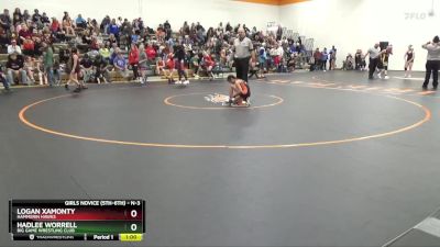 N-3 lbs Semifinal - Hadlee Worrell, Big Game Wrestling Club vs Logan Xamonty, Hammerin Hawks