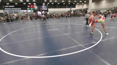 157 lbs Cons. Rd Of 16 - Braden Shoemaker, Heartland Wrestling Academy vs Liam Weber, Immortal Athletics WC