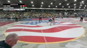 130 lbs Champ. Round 2 - Cael Lemar, Gorilla Wrestling Club vs Colton Lamfers, Sioux Center Riptide