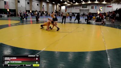 141 lbs Semifinal - John Alden, Wyoming vs Gabe Mortensen, Mary