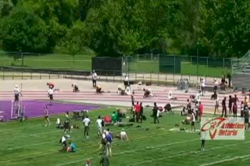 2009 Athletics Ontario Qualifier Meet - Senior Men 200m Section 3 of 6 with replay