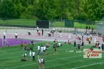2009 Athletics Ontario Qualifier Meet - Senior Men 200m Fast Section (6 of 6) with replay