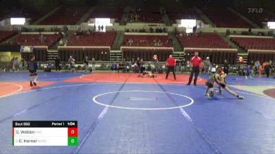 74 lbs 3rd Place Match - Canon Horner, Natrona Colts Wrestling Club vs Caleb Weldon, Frenchtown Wrestling Club