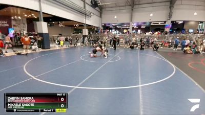 157 lbs Cons. Round 1 - Mikaele Sagote, MGT Wrestling vs Zaidyn Samora, 806 Takedown Wrestling