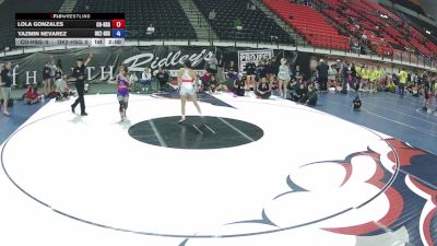 110 lbs Lola Gonzales, Colorado HS Girls vs Yazmin Nevarez, Oklahoma 2 HS Girls