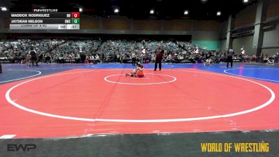 40 lbs Consi Of 8 #2 - Maddox Rodriguez, Red Wave Wrestling vs JayDean Nelson, Buckaroo Wrestling Club
