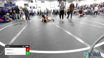 120 lbs Final - Israel Garcia, OKC Saints Wrestling vs Chebon Warrior, Tecumseh Youth Wrestling