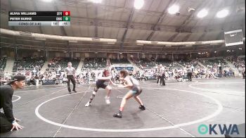 67 lbs Consi Of 8 #2 - Alivia Williams, Standfast vs Peter Burke, Choctaw Ironman Youth Wrestling