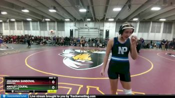 140 lbs Cons. Round 1 - Hayley Coufal, North Platte vs Julianna Sandoval, Brighton