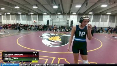 140 lbs Cons. Round 1 - Hayley Coufal, North Platte vs Julianna Sandoval, Brighton