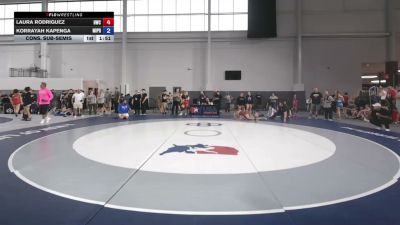 125 lbs Cons. Sub-semis - Laura Rodriguez, Horsepower Wrestling Club vs Korrayah Kapenga, Michigan Premier