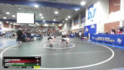 132 lbs Cons. Round 2 - Christian Camacho, Great Oaks vs Lucas Wozniak, Norco