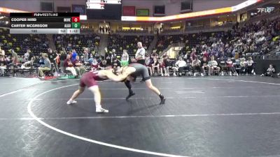 165 lbs Quarterfinal - Carter McGregor, Algona vs Cooper Hird, Mount Vernon