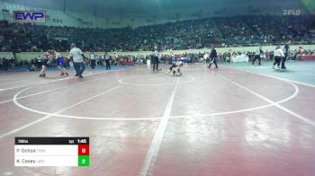 76 lbs Round Of 16 - Pablo Ochoa, Tonkawa vs Konnr Casey, Little Axe Takedown Club