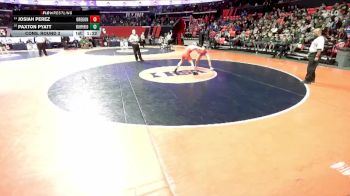 1A 113 lbs Cons. Round 3 - Paxton Pyatt, Murphysboro vs Josiah Perez, Oregon