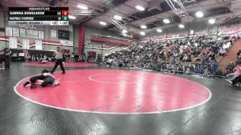 95 lbs Champ. Round 2 - Nayeli Cortez, Eleanor Roosevelt vs Sabrina Bongcaron, Lincoln