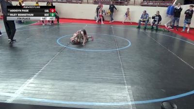 69_G lbs 7th Place - Addisyn Page, Carlisle vs Riley Bennethum, Northern Lebanon
