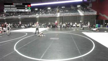 40 lbs Semifinal - Kannon Noble, Sidney WC vs Watson Herron, Sniper Wrestling Academy