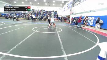 170 lbs Quarterfinal - Samantha Freire, Chaparral vs Kailee Cadena, Bakersfield Christian