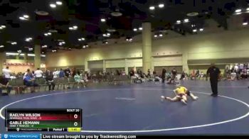 100 lbs Semis & Wb (16 Team) - Gable Hemann, Iowa T-Wrecks vs Raelyn Wilson, Nebraska Tidal Wave
