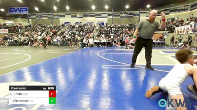 55 lbs Consolation - Easton Smith, Kingfisher YellowJackets vs Troy Richardson, Tuttle Wrestling