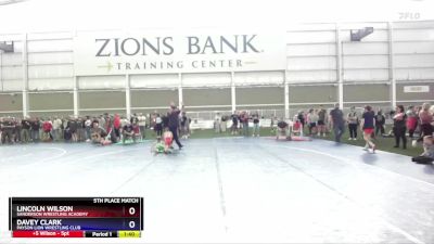 67 lbs 5th Place Match - Davey Clark, Payson Lion Wrestling Club vs Lincoln Wilson, Sanderson Wrestling Academy