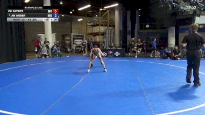 88 lbs Cons. Quarters - Eli Batres, Southside Wrestling Club vs Ian Weber, Ringers