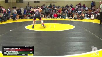 100 lbs Cons. Round 1 - Lukas Rodriguez, Willis Jepson Middle School vs Ryder White Eagle, Gladiator Wrestling