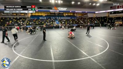 132 lbs Semifinal - Nicholas Garcia, Aurora (Marmion Academy) vs William Du Chemin, Wilmot Union