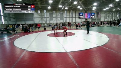53 kg Cons. Sub-semis - Mikayla Perkins, Contenders Wrestling Academy vs Abigail Gonzalez, Miami Wrestling Club