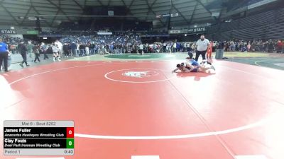 140 lbs Champ. Rd Of 16 - James Fuller, Anacortes Hawkeyes Wrestling Club vs Clay Fouts, Deer Park Ironman Wrestling Club