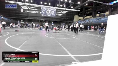 92 lbs Round 1 (10 Team) - Dayne Schoenberger, Kansas Warriors 2 vs Leo Cohen, Black Fox Academy