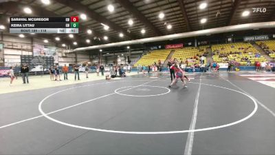 118 lbs Cons. Semi - Keira Littau, Kelly Walsh vs Saraval McGregor, Kelly Walsh