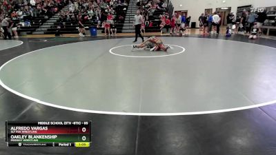 85 lbs Champ. Round 1 - Oakley Blankenship, Prodigy Wrestling vs Alfredo Vargas, Sly Fox Wrestling