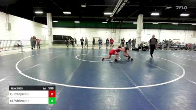 120 lbs Consi Of 64 #2 - Dominic Prosperi, OH vs Mason Whitney, PA