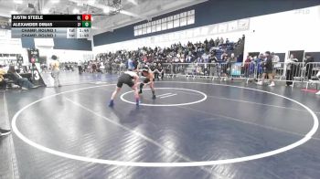120 lbs Champ. Round 1 - Alexander Dimas, San Fernando vs Justin Steele, Orange Lutheran