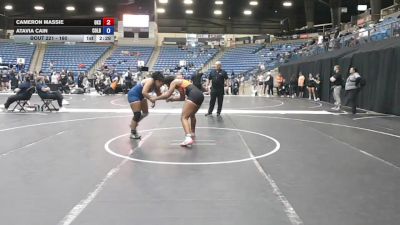 160 lbs Cons. Semi - Cameron Massie, Oklahoma State University vs Atavia Cain, Colby Community College
