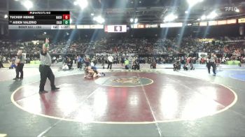 150 lbs Champ. Round 2 - Aiden Valerio, Caldwell vs Tucker Henne, Nampa Christian