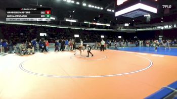 Girls 120 lbs Cons. Round 2 - Anabelle Masters, Chief Sealth (Girls) vs Micha Pescasio, Richland (Girls)