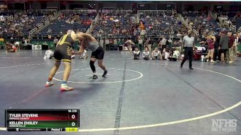 1A 215 lbs Quarterfinal - Tyler Stevens, Pamlico County vs Kellen Ensley, Robbinsville