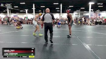 215 lbs Round 1 (6 Team) - Arwel Taku, Precision WC vs Luke Chernaski, Savage WA White