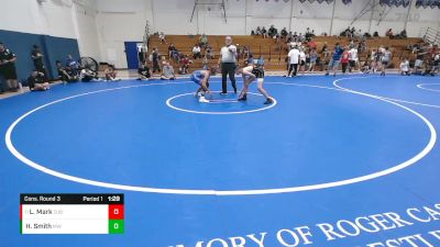 130 lbs Cons. Round 3 - Liam Mark, Wright WA vs Hudson Smith, Motherlode WC