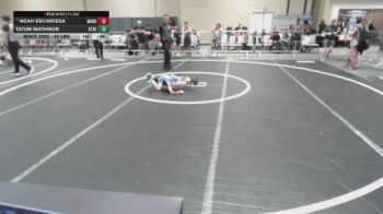 49 lbs Round Of 16 - Noah Escarcega, Manu WC vs Tatum Mathison, Other Team