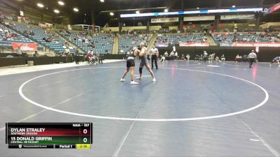 157 lbs Cons. Round 3 - 15 Donald Griffin, Central Methodist vs Dylan Straley, Southern Oregon