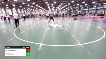 152 lbs Consi Of 8 #1 - Michael Dickinson, AK vs Kaizen Detoles, UT