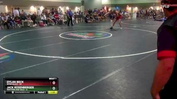 160 lbs Round 1 (6 Team) - Dylan Beck, NFWA Black vs Jack Rosenberger, New England Gold