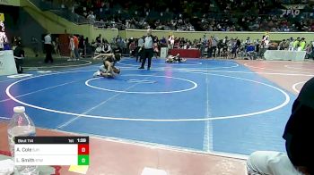 96 lbs Round Of 16 - Alex Cole, Sapulpa Junior High vs Levi Smith, Stillwater