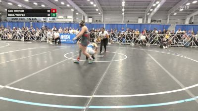 132 lbs Final - Ava Turner, WV vs Mika Yoffee, NV