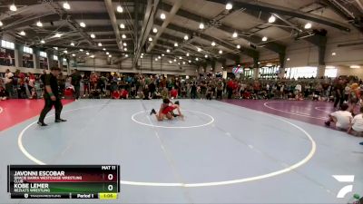 80 lbs Quarterfinal - Kobe Lemer, ReZults Wrestling vs Javonni Escobar, Gracie Barra Westchase Wrestling Club